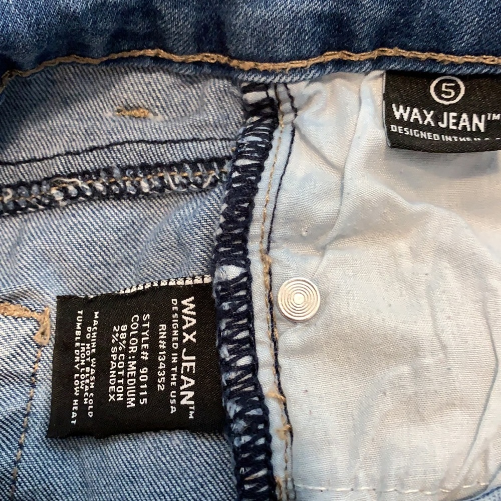 Wax Jean Blue distressed Size 5 - Picture 6 of 7
